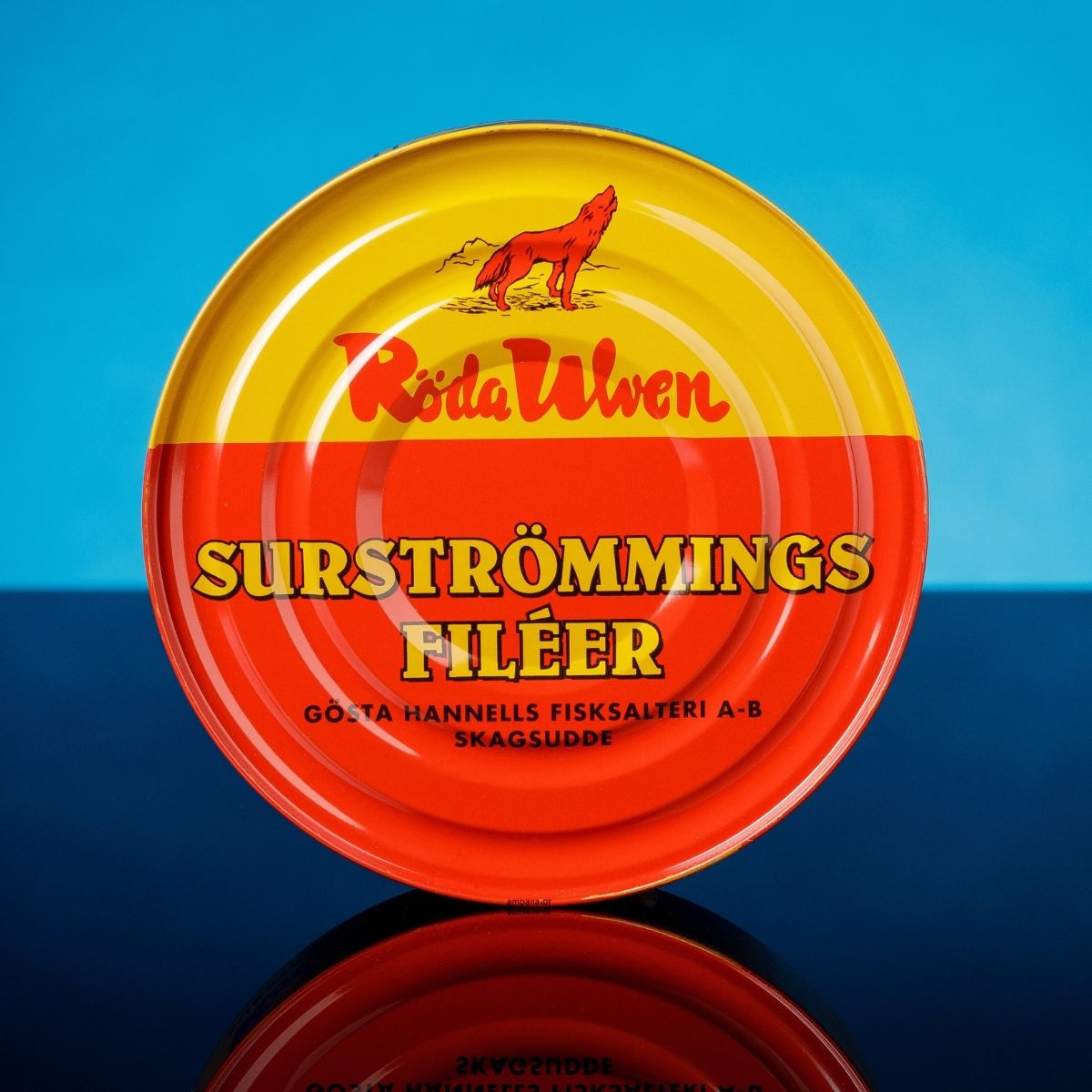 Surströmming Original FILET - Fisch aus Dose - Röda Ulven 300g Dose -  Schwedische Spezialität - Made in Sweden - DAS ORIGINAL (1x Filet - 300g)